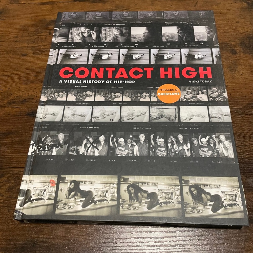 Contact High A Visual History of Hip-Hop Vikki Tobak Hardcover Book